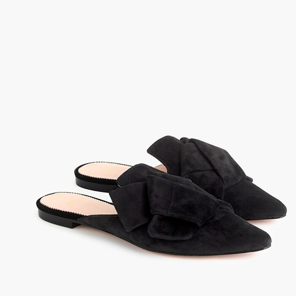 J. Crew Shoes - NEW J. Crew | Pointed Toe Slides Black Knot sz 8.5